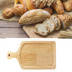 Bamboo Wooden Chopping Board With Handle Rectangular Serving Tray Cutting Board Table for Meat Vegetables Fruits Cheese
