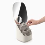 Joseph Joseph Viva Pedestal Mirror with Cosmetic Organizer