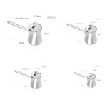 Stainless Steel Coffee Warmer with Lid and Heat Resistant Handle Turkish Coffee Maker Pot for Coffee Milk Tea and Hot Chocolate 1 Piece Silver - Image 3