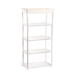 4 Layer Freestanding Shoe Rack with Top Shelf Portable Shoe Storage Racks Multipurpose Shoe Organizer Shelves for Hallway Entryway and Bedroom