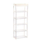 5 Layer Freestanding Shoe Rack with Top Shelf Portable Shoe Storage Racks Multipurpose Shoe Organizer Shelves for Hallway Entryway and Bedroom