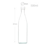 500 ML Transparent Glass Oil and Vinegar Dispenser Bottle with Lid Perfect for Olive Oil Sesame Oil Vinegar and Soy Sauce 1 Piece - Image 3