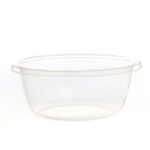 1 L Transparent Multipurpose Plastic Basin Round Bowl for Kitchen Sink Tidy Organizer Small Basin for Home Kitchen and Bathroom 1 Piece - Image 2
