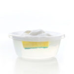 1 L Transparent Multipurpose Plastic Basin Round Bowl for Kitchen Sink Tidy Organizer Small Basin for Home Kitchen and Bathroom 1 Piece