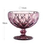 300 ML Set of 6 Glass Meghli and Ice Cream Bowls Dessert Bowls for Home Restaurants and Parties Purple - Image 3