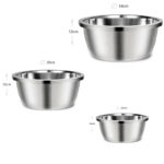 Stainless Steel Mixing Bowl Kitchen and Home Essential for Food Storage Serving Salad Food Prep and Baking Dishwasher Safe Silver - Image 3