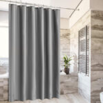 178 CM X 183 CM Waterproof Bathroom Shower Curtain with Rings Premium Vinyl Long Shower Curtains Washable and Water Resistant