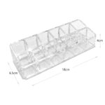 12 Compartments Clear Acrylic Cosmetic and Makeup Storage Organizer for Lipsticks Lip Glosses Eyeliner and Mascara 1 Piece - Image 3