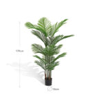 170 CM Artificial Palm Tree Fake Palm Plant Faux Tree for Home Decor Office Hotel Indoor and Outdoor Decoration 1 Piece Green - Image 3