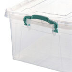 22 L Multipurpose Clear Plastic Storage Box with Lid Stackable Storage and Organizer Container for Home Kitchen and Office 1 Piece - Image 3