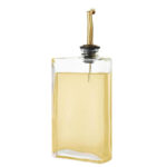 350 ML Borosilicate Glass Oil and Vinegar Dispenser Bottle with Leakproof Spout Perfect for Olive Oil Sesame Oil Vinegar and Soy Sauce 1 Piece