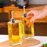 500 ML Borosilicate Glass Oil and Vinegar Dispenser Bottle with Leakproof Spout Perfect for Olive Oil Sesame Oil Vinegar and Soy Sauce 1 Piece - Image 4