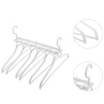 6 in 1 Multi Hangers with 360° Swivel Hooks Space Saving Clothes Hangers for Shirts Dresses Pants and Jackets 1 Piece White - Image 4