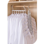 6 in 1 Multi Hangers with 360° Swivel Hooks Space Saving Clothes Hangers for Shirts Dresses Pants and Jackets 1 Piece White - Image 2