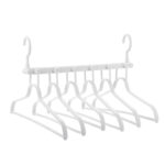 6 in 1 Multi Hangers with 360° Swivel Hooks Space Saving Clothes Hangers for Shirts Dresses Pants and Jackets 1 Piece White