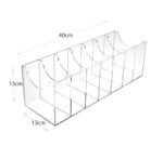 7 Compartments Acrylic Belt Organizer for Closet Belt Storage Holder for Drawer Belt Storage Box Display Case for Belts Tie and Bow Tie 1 Piece - Image 3