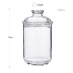 750 ML Acrylic Food Storage Sealed Container with Knobbed Lid Kitchen and Pantry Jar Organization for Dry Food Tea Coffee Powder and Sugar 1 Piece - Image 3