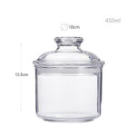 450 ML Acrylic Food Storage Sealed Container with Knobbed Lid Kitchen and Pantry Jar Organization for Dry Food Tea Coffee Powder and Sugar 1 Piece - Image 3