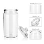 1 L Acrylic Food Storage Sealed Container with Knobbed Lid Kitchen and Pantry Jar Organization for Dry Food Tea Coffee Powder and Sugar 1 Piece - Image 4