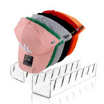 Acrylic Hat Stand for Baseball Caps Hat Holder Organizer Hat Racks Display Storage for 7 Baseball Caps for Bedroom Closet and Dresser 1 Piece