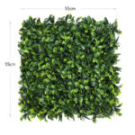 55 CM Artificial 3D Grass Wall Artificial Hedge Panel Artificial Foliage Green Wall Decoration for Home Garden Indoor and Outdoor Green 1 Piece - Image 3