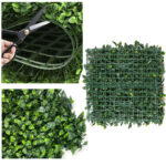 55 CM Artificial 3D Grass Wall Artificial Hedge Panel Artificial Foliage Green Wall Decoration for Home Garden Indoor and Outdoor Green 1 Piece - Image 4