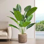 180 CM Artificial Tropical Tree Fake Tropical Plant Faux Tree for Home Decor Office Hotel Indoor and Outdoor Decoration 1 Piece Green - Image 2