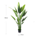 180 CM Artificial Tropical Tree Fake Tropical Plant Faux Tree for Home Decor Office Hotel Indoor and Outdoor Decoration 1 Piece Green - Image 3