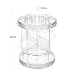 28 CM Acrylic 360° Rotating Makeup Organizers Display Spinning Organizer Stand Adjustable Storage Display Case for Perfume Cosmetic and Makeup 1 Piece - Image 3