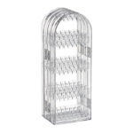 Clear Acrylic Foldable Jewelry Organizer Stand Necklace Organizer for Women Display Stand Rack for Bangles Bracelets Rings and Earrings 1 Piece - Image 4