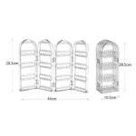 Clear Acrylic Foldable Jewelry Organizer Stand Necklace Organizer for Women Display Stand Rack for Bangles Bracelets Rings and Earrings 1 Piece - Image 3