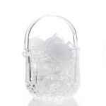 Acrylic Ice Bucket with Handle Wine Beer Champagne Cooler Buckets Portable Ice Container Bucket Mini Ice Cube Serving Holder 1 Piece Transparent - Image 2