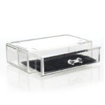 Clear Acrylic Rectangular Drawer Box with Lid Multipurpose Storage Organizer Drawers for Makeup Cosmetics Vanities and Accessories 1 Piece - Image 4