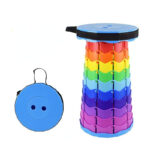 Folding Lightweight Expandable Stool with Load Capacity Up 400 KG Multifunction Portable Collapsible Stool for Camping Fishing and Hiking 1 Piece