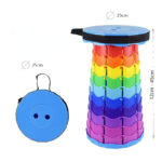 Folding Lightweight Expandable Stool with Load Capacity Up 400 KG Multifunction Portable Collapsible Stool for Camping Fishing and Hiking 1 Piece - Image 3