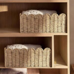 42 CM Multipurpose Handmade Wicker Storage Basket Handwoven Paper Rope Organizer Baskets for Living Room Bedroom Bathroom and Kitchen 1 Piece - Image 2