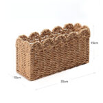 30 CM Multipurpose Handmade Wicker Storage Basket Handwoven Paper Rope Organizer Baskets for Living Room Bedroom Bathroom and Kitchen 1 Piece - Image 3
