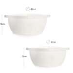 Multipurpose Thicken Plastic Wash Basin Large Capacity Round Wash Basin Dish Tub for Home Kitchen and Bathroom 1 Piece - Image 3