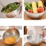 Stainless Steel Mixing Bowls Kitchen and Home Essential for Food Storage Serving Salad Food Prep and Baking Dishwasher Safe Silver - Image 5