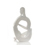 15 CM Resin Handcrafted Abstract Introspection Sculpture Figurines Modern Figure Craft Art Hand Carved Statue Decorative Ornaments for Home Decor - Image 4