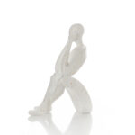 15 CM Resin Handcrafted Abstract Introspection Sculpture Figurines Modern Figure Craft Art Hand Carved Statue Decorative Ornaments for Home Decor - Image 2