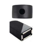 17 CM Striped Ceramic Arch Shape Flower Vase Modern and Abstract Vases Centerpiece Decorative Ornaments for Home Decor 1 Piece Black and White - Image 4