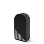 17 CM Striped Ceramic Arch Shape Flower Vase Modern and Abstract Vases Centerpiece Decorative Ornaments for Home Decor 1 Piece Black and White