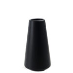 20 CM Ceramic Flower Vase Matte Finishing Design Minimalist Elegant Vases Centerpiece Decorative Ornaments for Home Decor 1 Piece Black