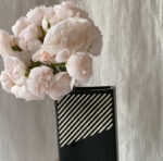 20 CM Striped Ceramic Flower Vase Modern and Abstract Vases Centerpiece Decorative Ornaments for Home Decor 1 Piece Black and White - Image 2