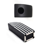 20 CM Striped Ceramic Half Arch Shape Flower Vase Modern and Abstract Vases Centerpiece Decorative Ornaments for Home Decor 1 Piece Black and White - Image 4