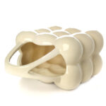 24 CM Modern Creative Ceramic Flower Vase with Handle Glazed Finishing Bubble Design Vases Centerpiece Decorative Ornaments for Home Decor 1 Piece - Image 4