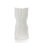 26 CM Modern Creative Handmade Ceramic Flower Vase Matte Finishing Design Vases Centerpiece Decorative Ornaments for Home Decor 1 Piece White