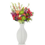 30 CM Modern Creative Handmade Ceramic Flower Vase Matte Finishing Design Vases Centerpiece Decorative Ornaments for Home Decor 1 Piece White - Image 2