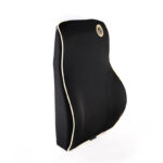 46 CM Memory Foam Back Support Cushion Lumbar Car Seat Support Pillow Back Pain Relieve Improve Posture Waist Support Cushion Car Accessories Black